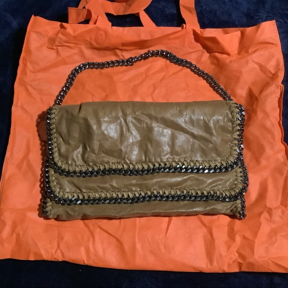๐ Stella McCartney Brown Suede Chain Purse- Falabella Shoulder Bag - Picture 9 of 9